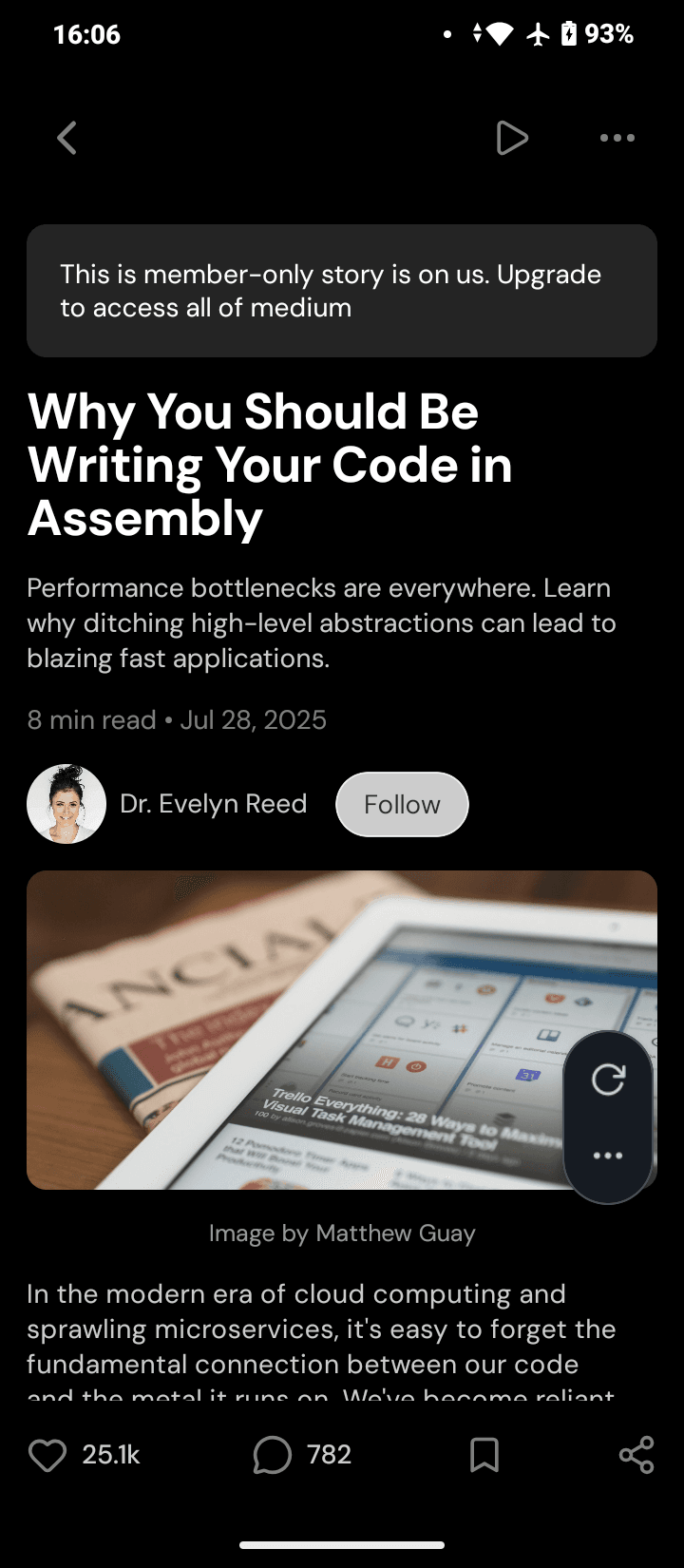 Medium App Recreation